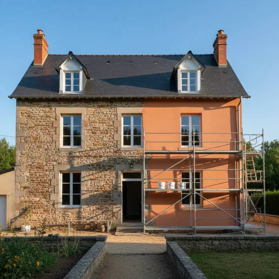 renovation façade meulière à orsay dans le 91